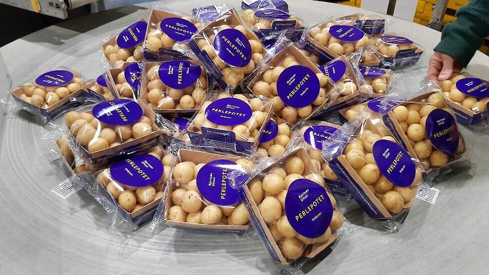 De aardappelen worden door het bedrijf zelf ingepakt