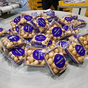 De aardappelen worden door het bedrijf zelf ingepakt