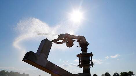 In 2018, 2019 en 2020 was het gortdroog. Het totale watergebruik door de landbouw verdrievoudigde toen.