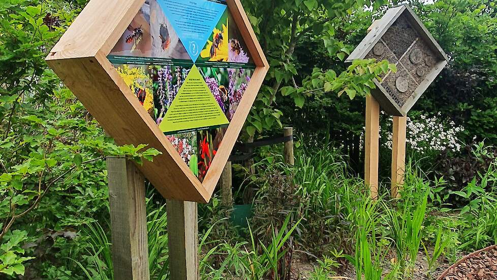 De bijentuin van Hoeve Kazan in Nieuwveen (ZH).